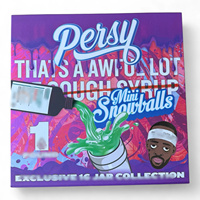 Vente en gros de pots en verre personnalisés de 16 oz, édition Wholemeltz Vice City, avec boîte de présentation