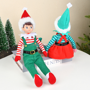 Décorations de Noël populaires à suspendre, ornements de poupées en plastique écologiques pour les fêtes - Product Image 5