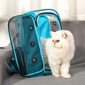 Pet bag PVC <b>backpack</b>, <b>cat</b> supplies, space capsule dog <b>backpack</b>, portable style, large capacity, hand-held - Product Image 4