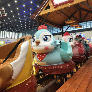 Équipement de parc d'attractions pour enfants, aire de jeux intérieure et extérieure, mini-train sur rail, mini-montagnes russes, circuit de poulets à vendre - Product Image 1