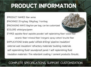 फायर प्रूफ सामग्री सेपियोलाइट पाउडर गर्मी प्रतिरोधी सेपियोलाइट फाइबर-ब्रेक पैड गैसकेट दीवार इन्सुलेशन के लिए उच्च तापमान - Product Image 4
