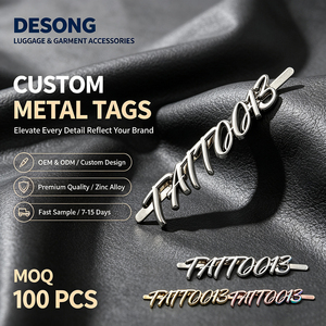 Étiquette métallique vierge, logo de marque, petite étiquette en laiton découpée au laser pour casquettes et sacs, prête à être expédiée, livraison rapide et échantillon gratuit - Product Image 1