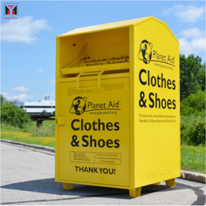 Vente en gros d'usine de bacs de collecte de vêtements et de chaussures en métal, bacs de recyclage de livres en acier pour la rue, <span class=keywords><strong>à</strong></span> <span class=keywords><strong>vendre</strong></span> - Product Image 2