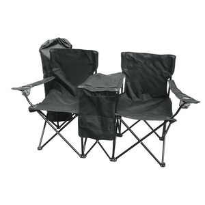 Chaise de pique-nique pliante portable double inclinable avec table parapluie et glacière, idéale pour la <span class=keywords><strong>plage</strong></span>, le camping et les stades - Product Image 6