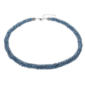 Collier chaîne torsadée dorée de 18 pouces Fashionin avec cristal de verre, motif ethnique religieux en forme de cœur, diamant, cadeau de fête - Product Image 2