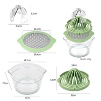 Extracteur de Jus Manuel Portable Multifonctionnel en Acier Inoxydable pour Fruits et Légumes – Modèle à Pression Manuelle
