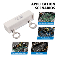 Résistance bobinée en céramique SQK 7W-20W à borne annulaire, performance stable haute température pour contrôleur de moteur