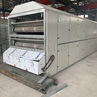 Máquina secadora de rodillos de malla para rodajas de yam, bayas de goji y granos, secadora transportadora