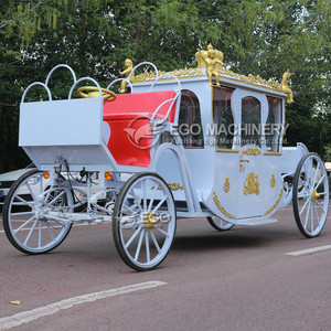 Charrette royale électrique classique sans chevaux pour hôtels de villégiature et mariages, charrette de mariage de style vintage - Product Image 4