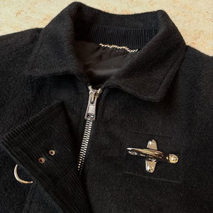 Chaqueta Bomber de Lana para Hombre, Estilo Corto con Cierre, Nueva Colección 2026, Personalizada con Diseño de Bombero, Cierre de Mosquetón, Forro Acolchado de Pana - Product Image 6