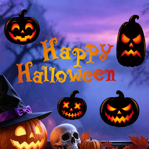 Adesivi Statici per Finestre di Halloween, Decorazioni con Zucche, Decalcomanie Rimovibili e Impermeabili per Vetri, Decorazioni per Finestre di Casa - Product Image 3