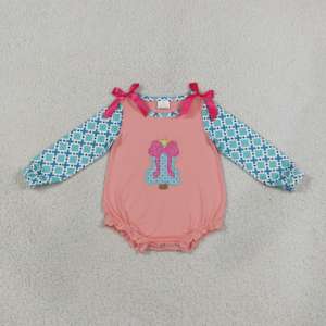En Stock: Ropa de Bebé con Bordado Navideño de Árboles y Lazos, Mameluco Tipo Burbuja para Recién Nacidas y Niñas Pequeñas, Lindo Body para Bebés - Product Image 4