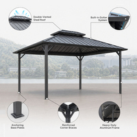 Saisonbereite Wasserdichte Winddichte Einfach zu Montierende Verstellbare Dach-Aluminium-Pergola für Garten Terrasse Hinterhof Außenwohnbereiche