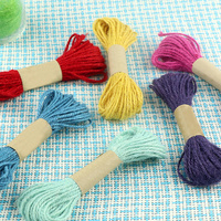 Üretici Toptan 1.5-2mm Çok Renkli Rafya Kağıt İpi, DIY Hediye Paketleme, El İşi Asma Süsleri İçin, Paket Başına 10 Metre