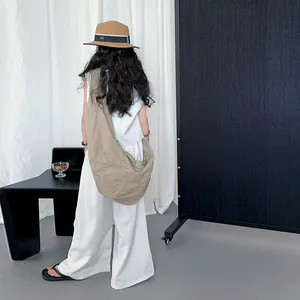 Nouvelle mode d'ensemble de vêtements pour adolescentes sans manches, <span class=keywords><strong>gilet</strong></span> solide, haut de tailleur + pantalon, ensemble de vêtements pour enfants - Product Image 5