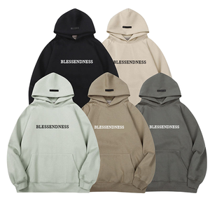 Sudadera con Capucha de Algodón con Cierre Completo y Estampado Gráfico con Logotipo Personalizado OEM/ODM 2026, Sudadera Bordada para Hombre - Product Image 1