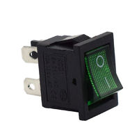 Achat à guichet unique mini rectangle noir KCD117 interrupteur à bascule éclairé 2 positions 4 broches avec lampe