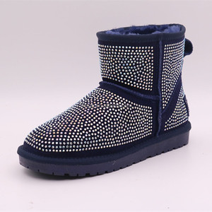 Personnalisation OEM/ODM, bottes d'hiver pour femmes avec strass - Product Image 4