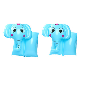 Brazaletes inflables para natación para niños, flotadores de dibujos animados de elefante, pato y rana, para niños, ayuda de flotación de PVC para juegos acuáticos - Product Image 5
