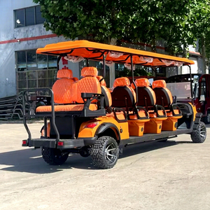 Carrito de Golf Eléctrico de 8 Plazas con Distancia Entre Ejes Larga, Techo Extendido, Batería de Litio, Motor de CA de 3-5KW para Campos de Golf - Product Image 1