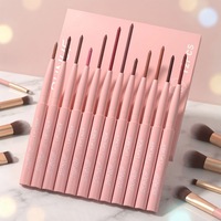 Lot de 12 crayons à lèvres velours mat, contour des lèvres doux et estompé, application facile, couleur haute pigmentation, vente en gros