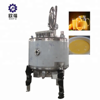 Machine de fabrication de lait industriel Refroidisseur de pasteurisateur de 500 litres Réservoir de lait de 500 litres Mini pasteurisateur Réservoir de refroidissement du lait