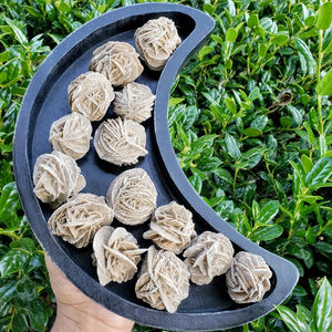 Cristal Natural Tallado de Alta Calidad al por Mayor, Racimo de Rosas Negras del Desierto, Artesanía Feng Shui, Decoración para el Hogar - Product Image 4