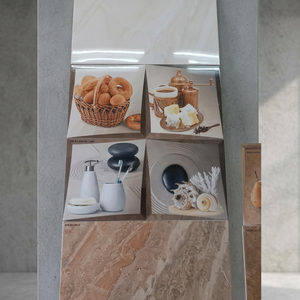 Modern Glossy Ceramic <b>Wall</b> Tiles 300x600 mm 3D Design 10mm Thick for Kitchen Construction Projects - Product Image 6