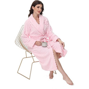 Accappatoi Premium per Donne, Super Morbidi e Confortevoli in Pile, Vestaglia da Hotel, Spessa e Lunga, <span class=keywords><strong>Pigiama</strong></span> per Adulti - Product Image 5
