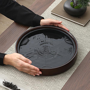 Plateaux à thé en bambou en gros, boîtes à thé avec réservoir d'eau, tables à thé de style chinois, plateaux de préparation à sec, pour drainage et stockage - Product Image 2