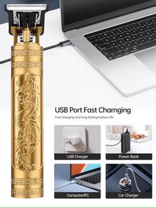 เครื่องโกนหนวด T9 รุ่นแฟชั่นขายส่ง แบบชาร์จไฟผ่าน USB ของขวัญวันหยุดสำหรับแฟนหนุ่ม ช่างตัดผม - Product Image 5
