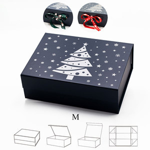 Wholesale Rigid Custom Color Foil Stamping logo Printing <strong>Christmas</strong> <strong>eve</strong> Gift Packaging <strong>Boxes</strong> - Product Image 5