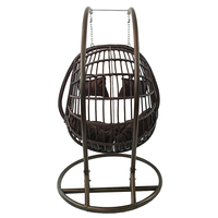 Balançoire en osier élégante chaise suspendue nid d'oiseaux de qualité supérieure balançoire extérieure chaise de camp jardin patio porche