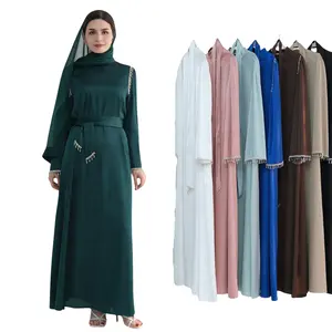 热卖新设计伊斯兰服装奈达钻石迪拜阿巴亚女性穆斯林服装谦虚阿巴亚批发