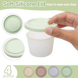 Nueva tendencia de fábrica, venta al por mayor, caja de almacenamiento sellada de grado alimenticio, fiambrera, contenedores de comida de silicona para aperitivos de bebé con tapa para viajar a casa - Product Image 5