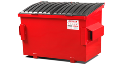 פח אשפה פח פח פח אשפה יכול 4 מיכל חזית חצר עם מעלי פלסטיק - Product Image 2