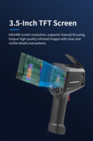 Caméra thermique industrielle portable de 384x288 pixels pour l'inspection industrielle avec une résolution de -20 ° C~550 ° Gamme C ±2 ° Précision <40mk NETD