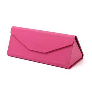 Boîte à lunettes pliable colorée en gros, accessoires pour lunettes, étui rigide triangulaire pour lunettes - Product Image 2