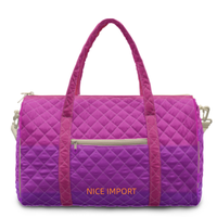 Sac de voyage matelassé Aceflux Rainbow Large, sac de week-end portable avec poches zippées, sac de sport pour le travail