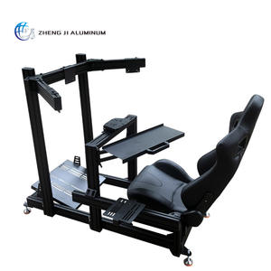 कारखाने-अनुकूलित कॉकपिट सिम्युलेटर 4080 8040 40120 और 40160 सिम रेसिंग रिग्स के लिए एल्यूमीनियम एक्सट्रूड प्रोफाइल फ्रेम के साथ - Product Image 3