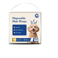 X9 Vente en gros Taille XS Coussinets d'entraînement pour animaux de compagnie jetables pour mâles, confortables, hautement absorbants et anti-odeurs