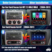 Autoradio Android pour Ford Focus 2004-2011, CarPlay sans fil, Android Auto, aide au recul, navigation GPS, lecteur multimédia vidéo, 1 an