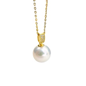 Colgante de Plata S925 con Cuentas Redondas de 8-12 mm, Accesorios para Collares de Moda DIY, Base Vacía 30821 - Product Image 5