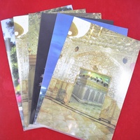 Dossier en PP écologique personnalisé, design couleur, logo GIFTWAY, modèle GIFTWAY-PF, style moderne, format A4, pour cadeaux de bienvenue