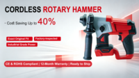 Marteau perforateur électrique 26 mm 18 V sans fil, mandrin SDS-Plus pour béton, outil électrique de qualité professionnelle pour les constructeurs et les entrepreneurs