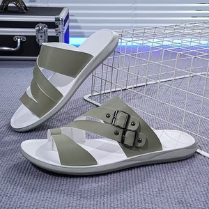 <span class=keywords><strong>Sandalias</strong></span> Casuales <span class=keywords><strong>de</strong></span> <span class=keywords><strong>Hombre</strong></span> con Doble <span class=keywords><strong>Hebilla</strong></span> Metálica, Punta Abierta, Transpirables, para Playa, Verano, 3 Colores, Venta al Por Mayor, Fabricación OEM, Personalizadas - Product Image 1