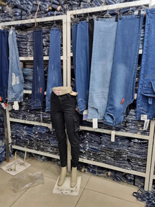 Jeans <span class=keywords><strong>Cargo</strong></span> da <span class=keywords><strong>Donna</strong></span> a Vita Alta Traspiranti, Strappati, a Gamba Larga, Estivi, in Denim, Stile Casual Quotidiano e Streetwear - Product Image 3