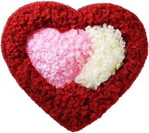 VANTUR Pétales de rose artificiels en soie rose durables 4,5 cm 100 pièces Autres occasions Décoration de fête - Product Image 3