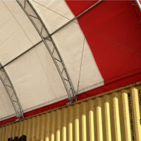 Dôme de conteneur maritime en PVC imperméable pour stockage d'équipements industriels en extérieur