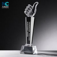 Trophées en cristal personnalisés en gros, trophées gravés personnalisés en vrac pour la reconnaissance des employés d'entreprise